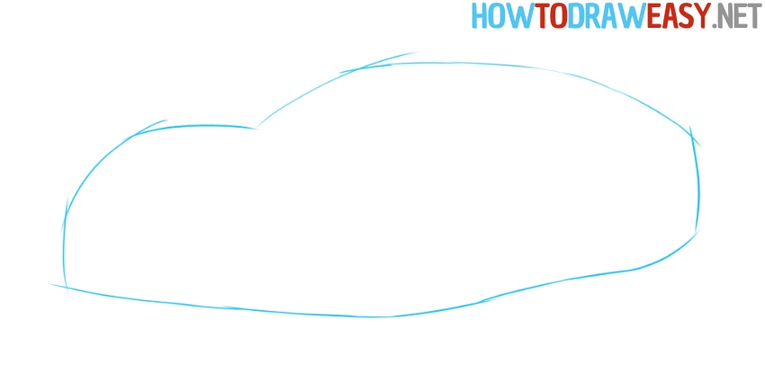 sports car simple sketching