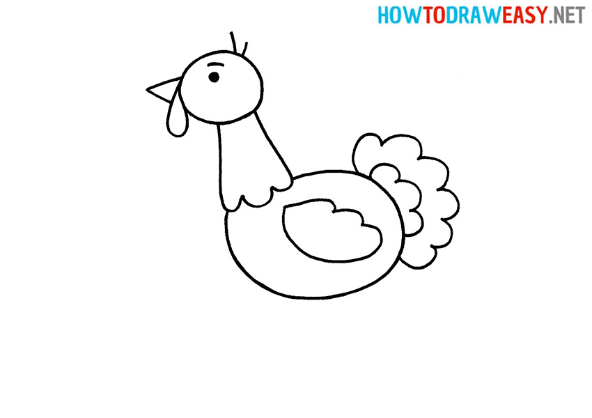 turkey drawing for kids