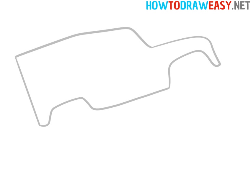 4x4 Car How to Draw Easy