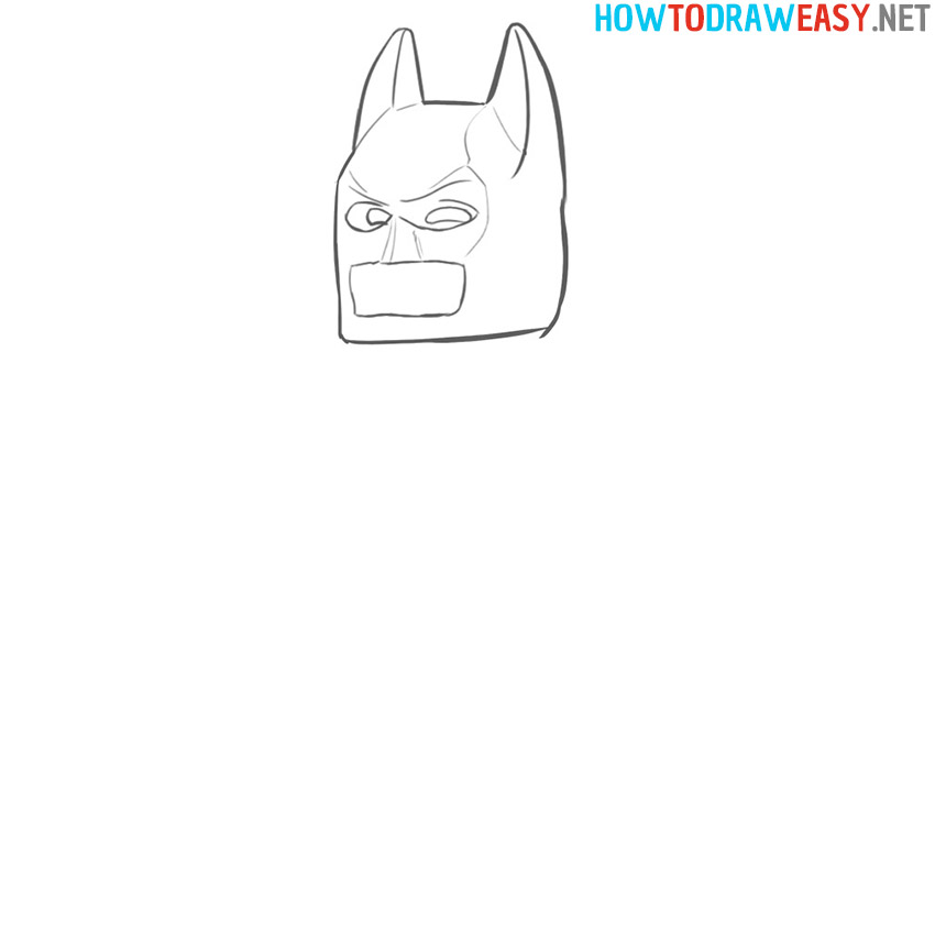 Batman Lego Sketch Tutorial