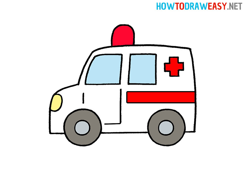 Cartoon Ambulance Drawing