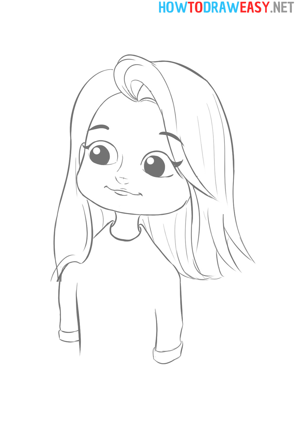 Cartoon Girl Drawing for Beginners