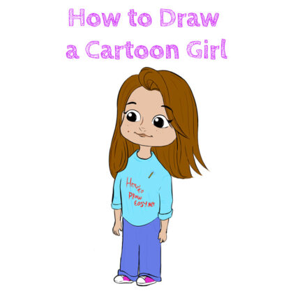 Cartoon Girl How to Drawing