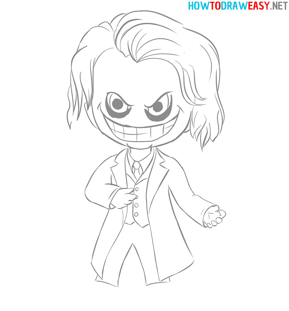 How To Draw Chibi Joker How To Draw Easy