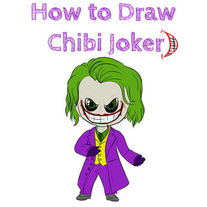 Chibi Joker How to Draw Easy