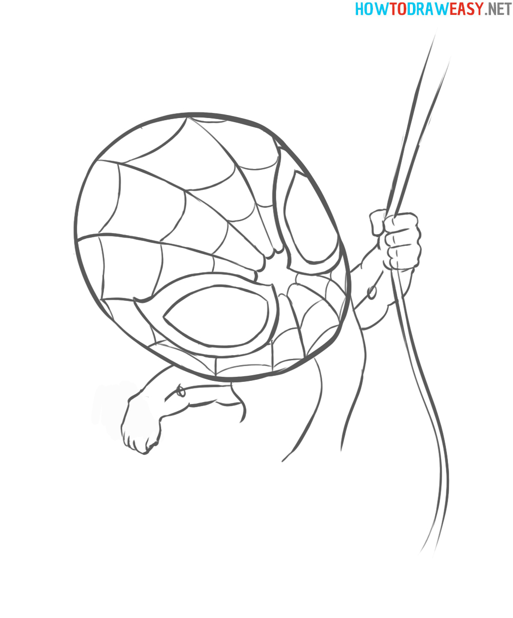 Chibi_Easy_Spiderman_Draw