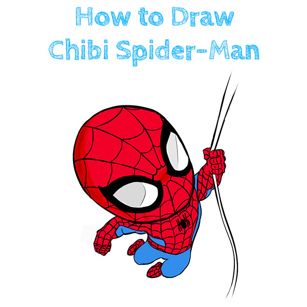 How to Draw Chibi Spider-Man