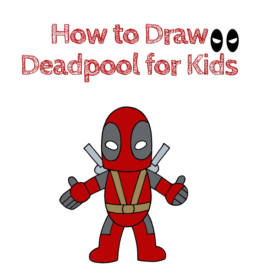 Deadpool how to draw for kids