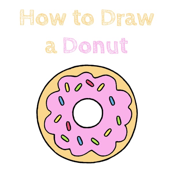 How to Draw a Donut for Kids