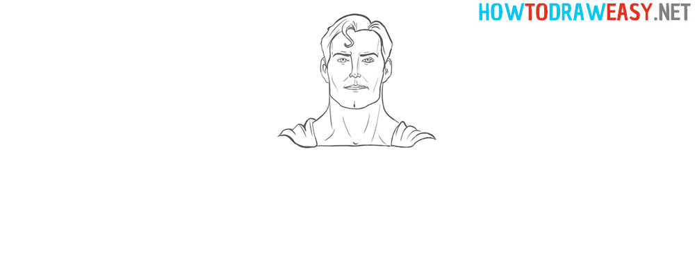 Draw Easy Superman Step by Step