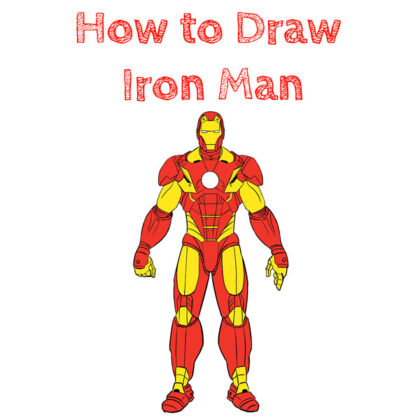 Drawing Iron Man Easy