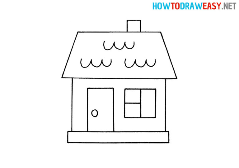 How to Draw a House for Kids - How to Draw Easy