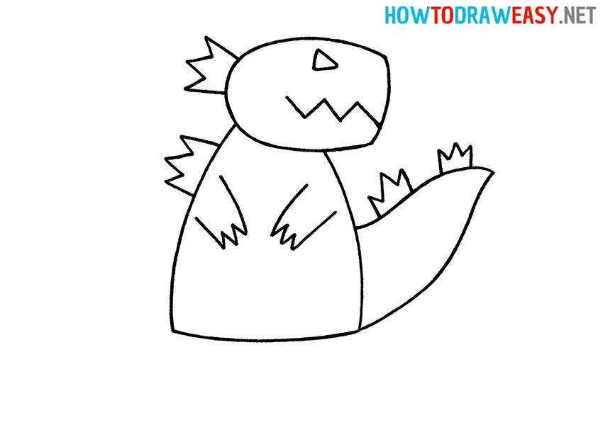 Easy Drawing Godzilla