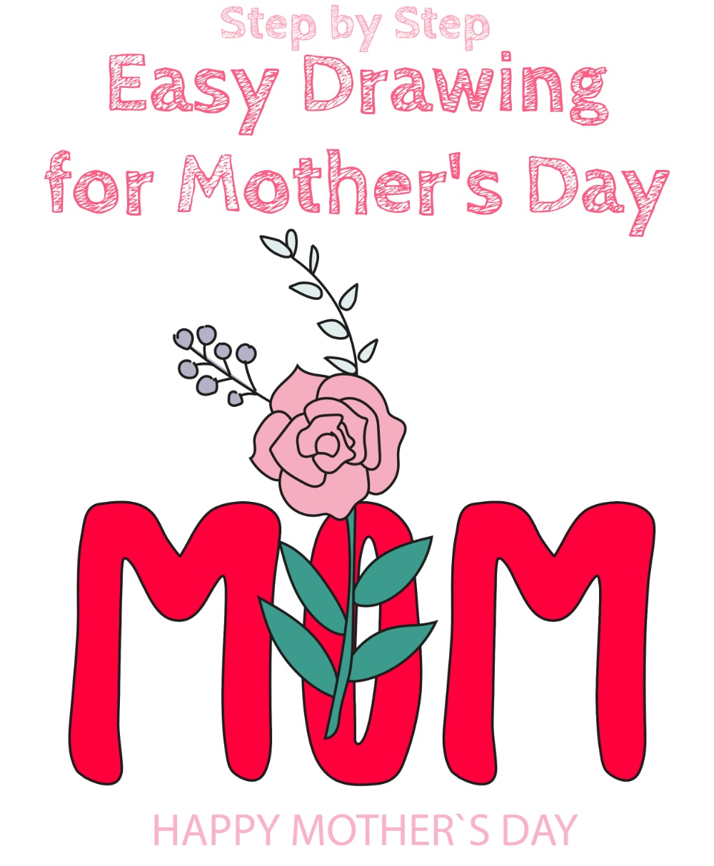 Easy Drawing for Mother's Day