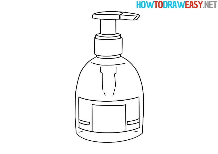 Easy Liquid soap Drawing Tutorial
