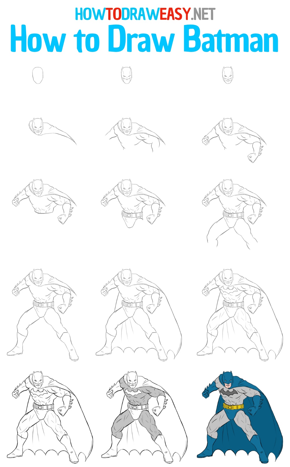 How To Draw Batman How To Draw Easy