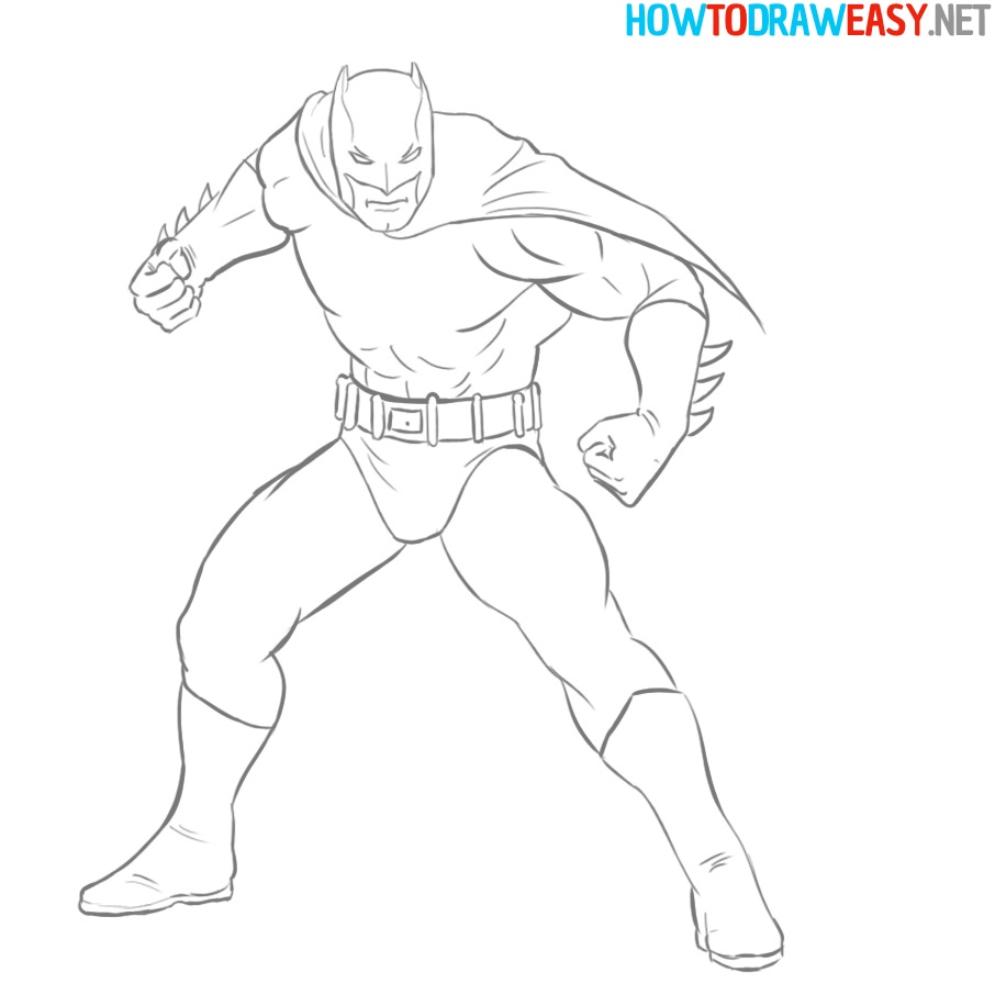 How to Draw Cartoon Batman