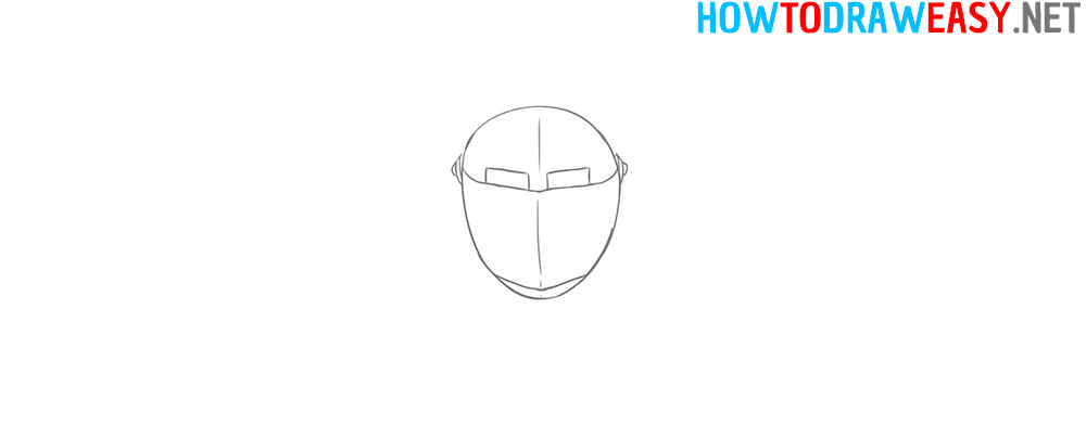 How to Draw Easy Knight helmet