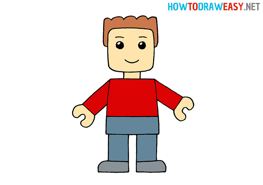 How to Draw Lego Man Easy