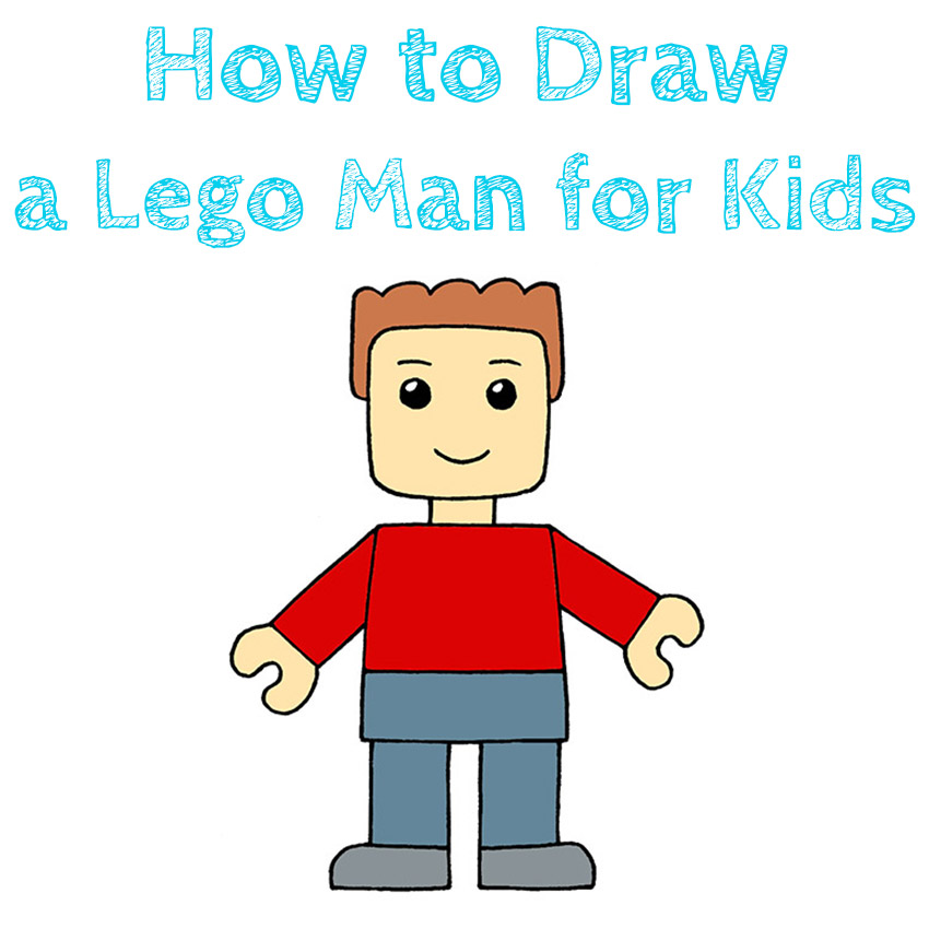 How to Draw a Lego Man for Kids How to Draw Easy