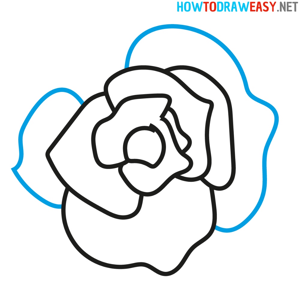 How to Draw Rose for Mom