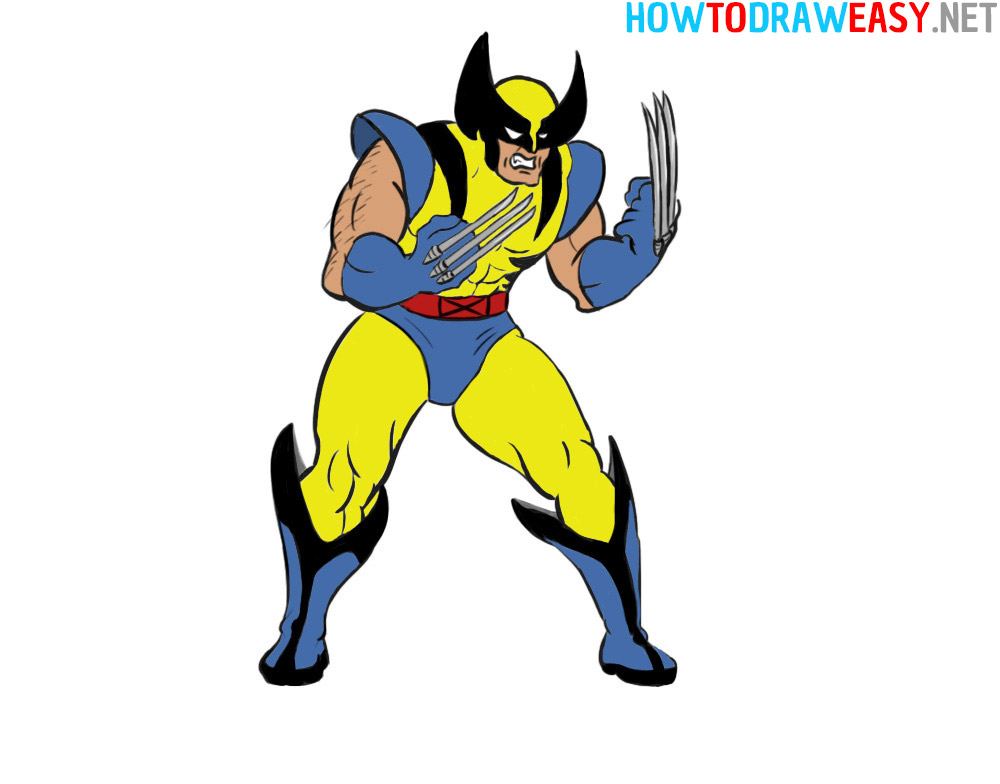 How to Draw Simple Wolverine
