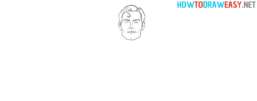 How to Draw Superman Face