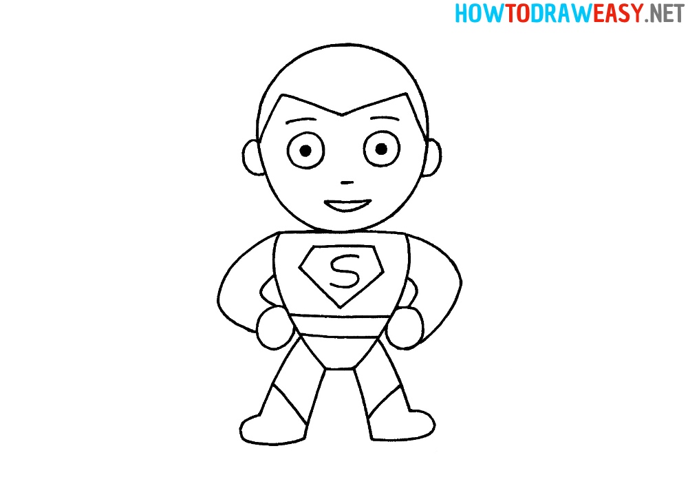 How to Draw Superman really easy
