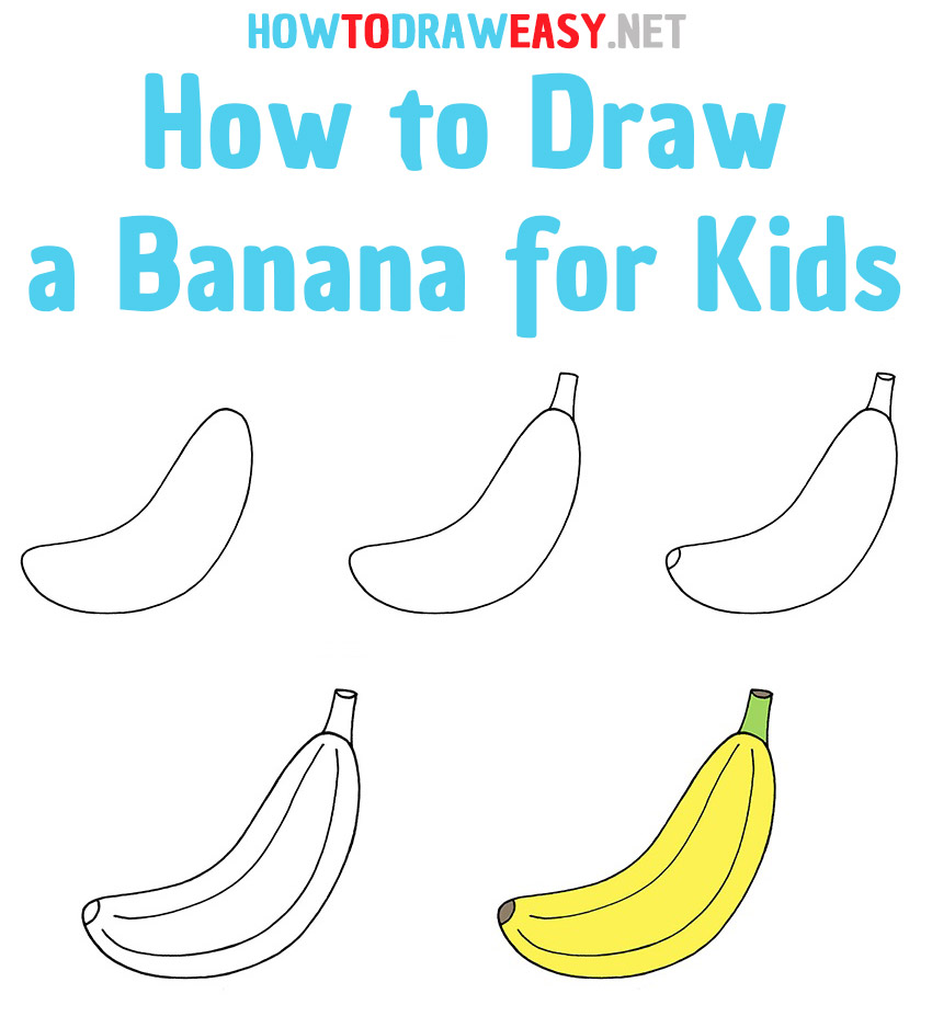 How to Draw a Banana Step by Step
