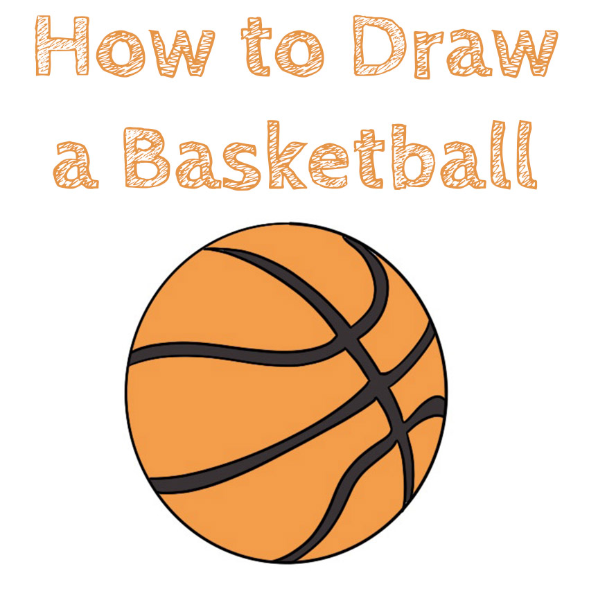 How to Draw a Baskteball easy