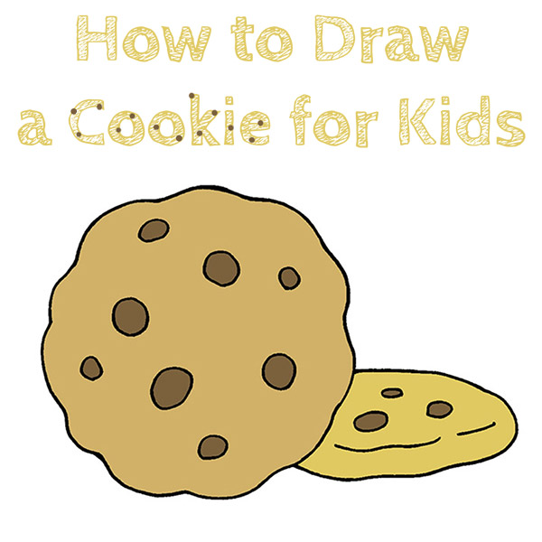 How to Draw a Cookie for Kids