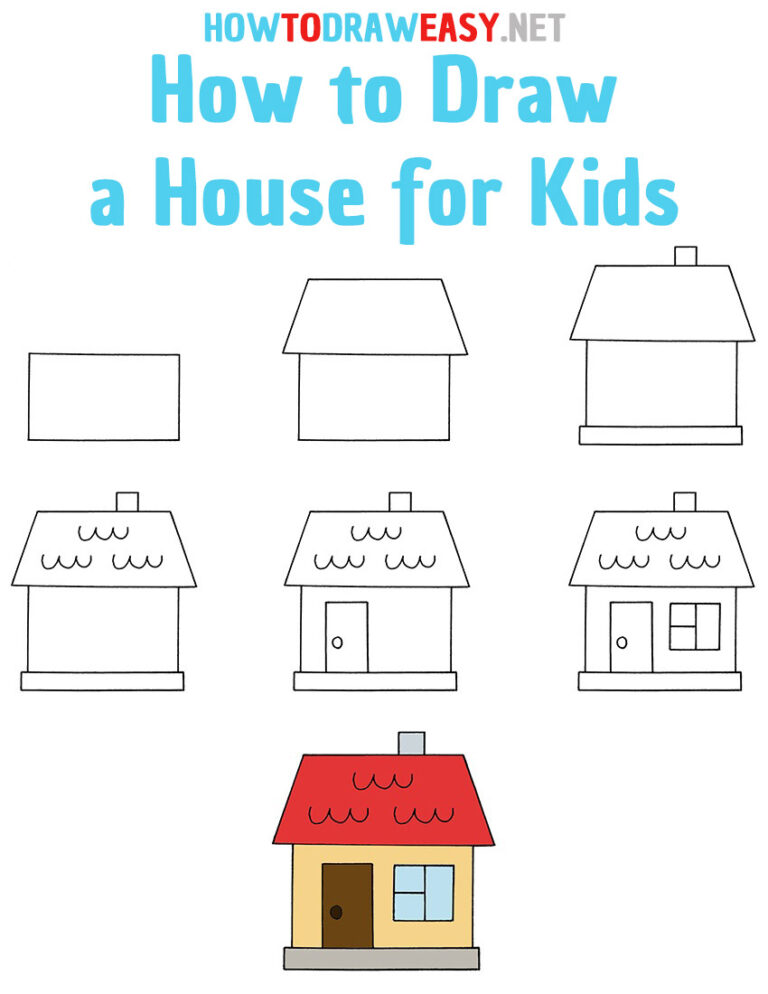 How to Draw a House for Kids How to Draw Easy