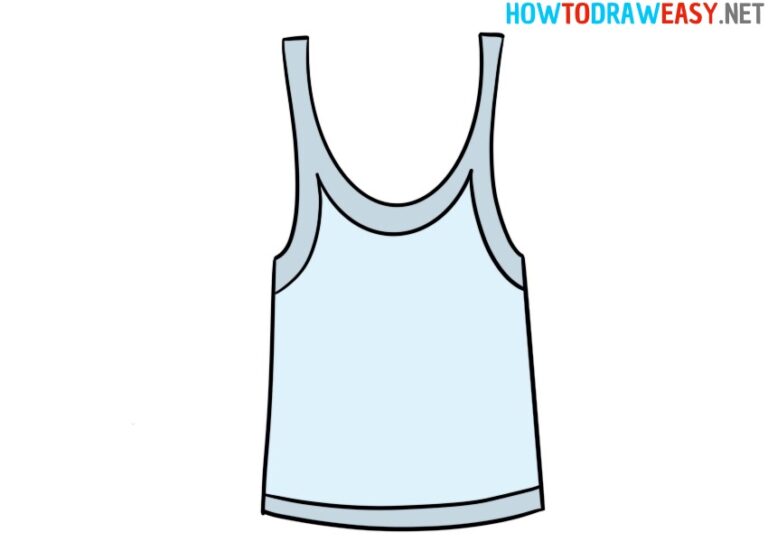 How to Draw a Tank Top How to Draw Easy