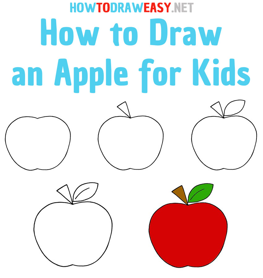 Simple Drawings - Easy Fruits Drawing for Kids 🍇🍎🥭🍈🍊🍌🍍 | Facebook