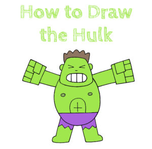 How to Draw the Hulk for Kids - How to Draw Easy