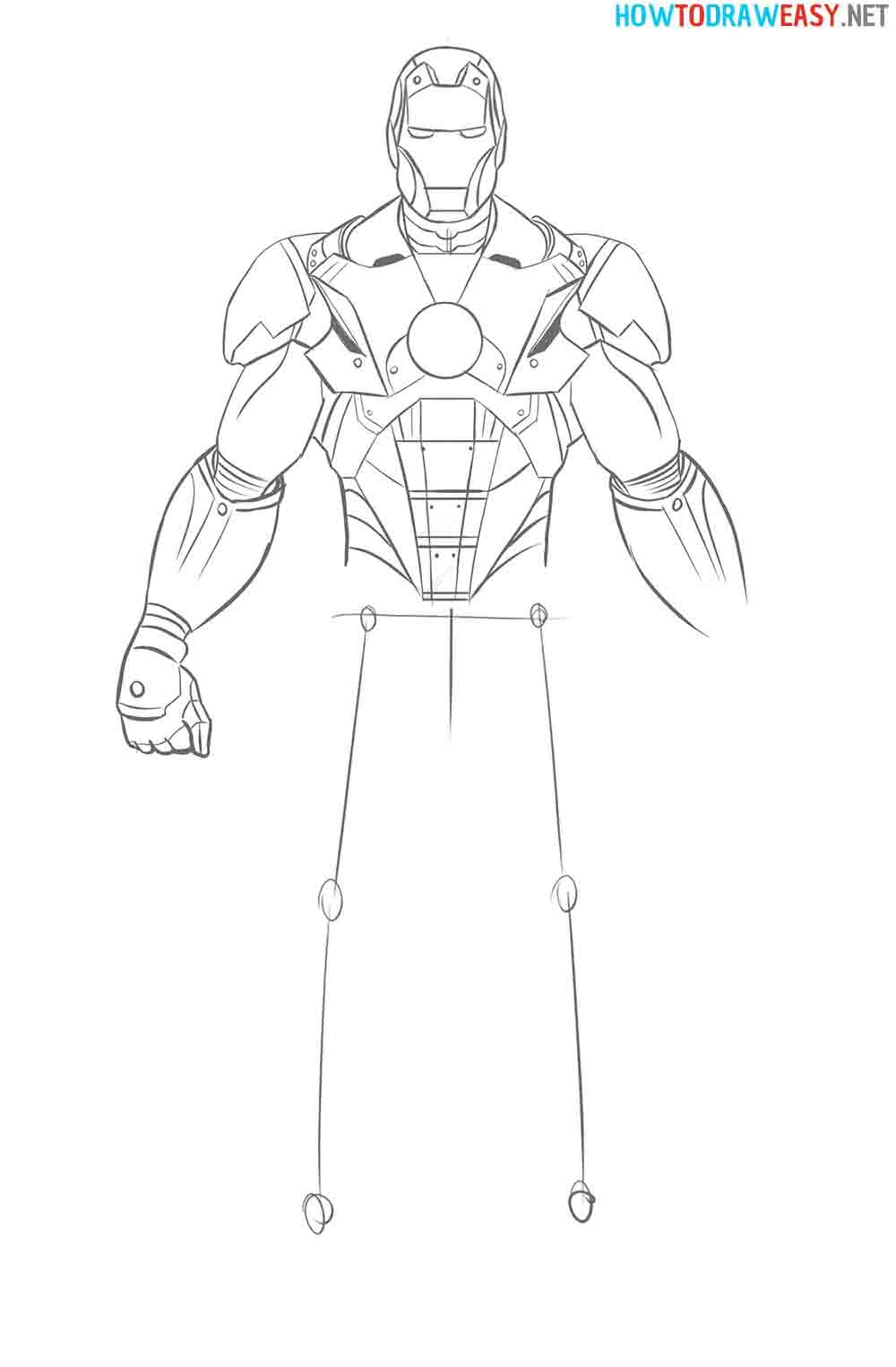 How to Drawing Iron Man