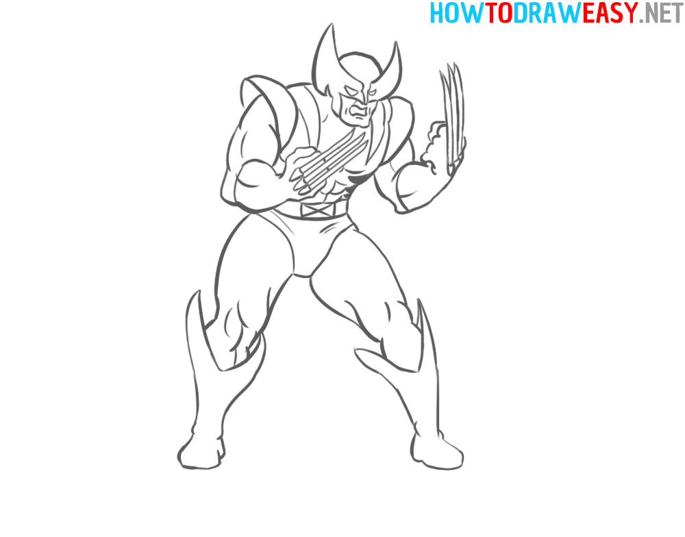 How to Drawing Wolverine Easy