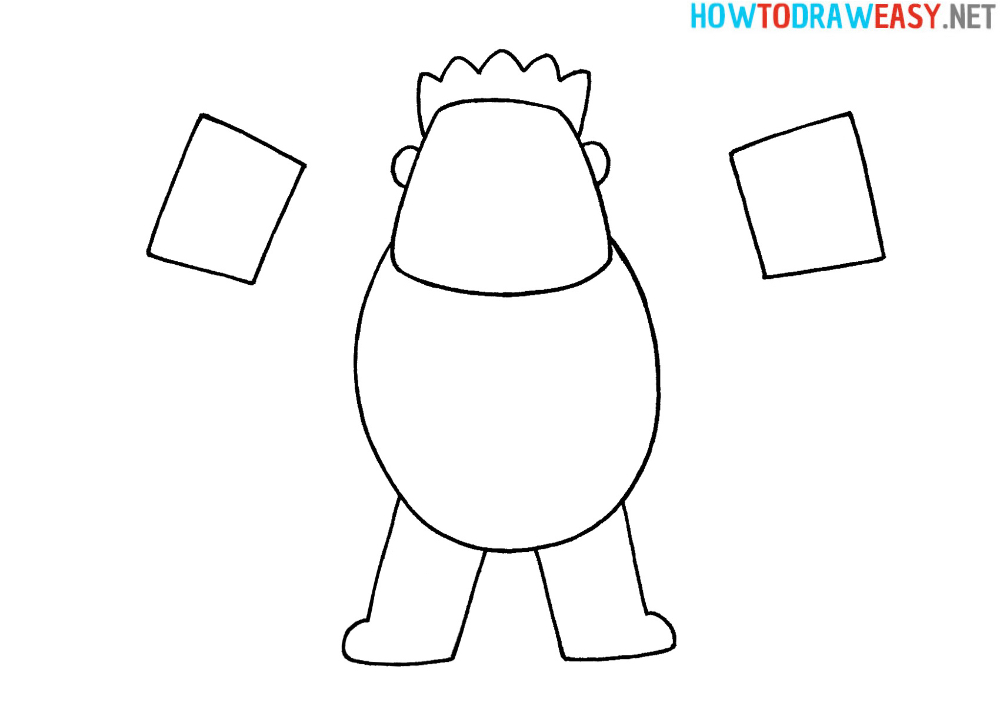 Hulk Simple Drawing