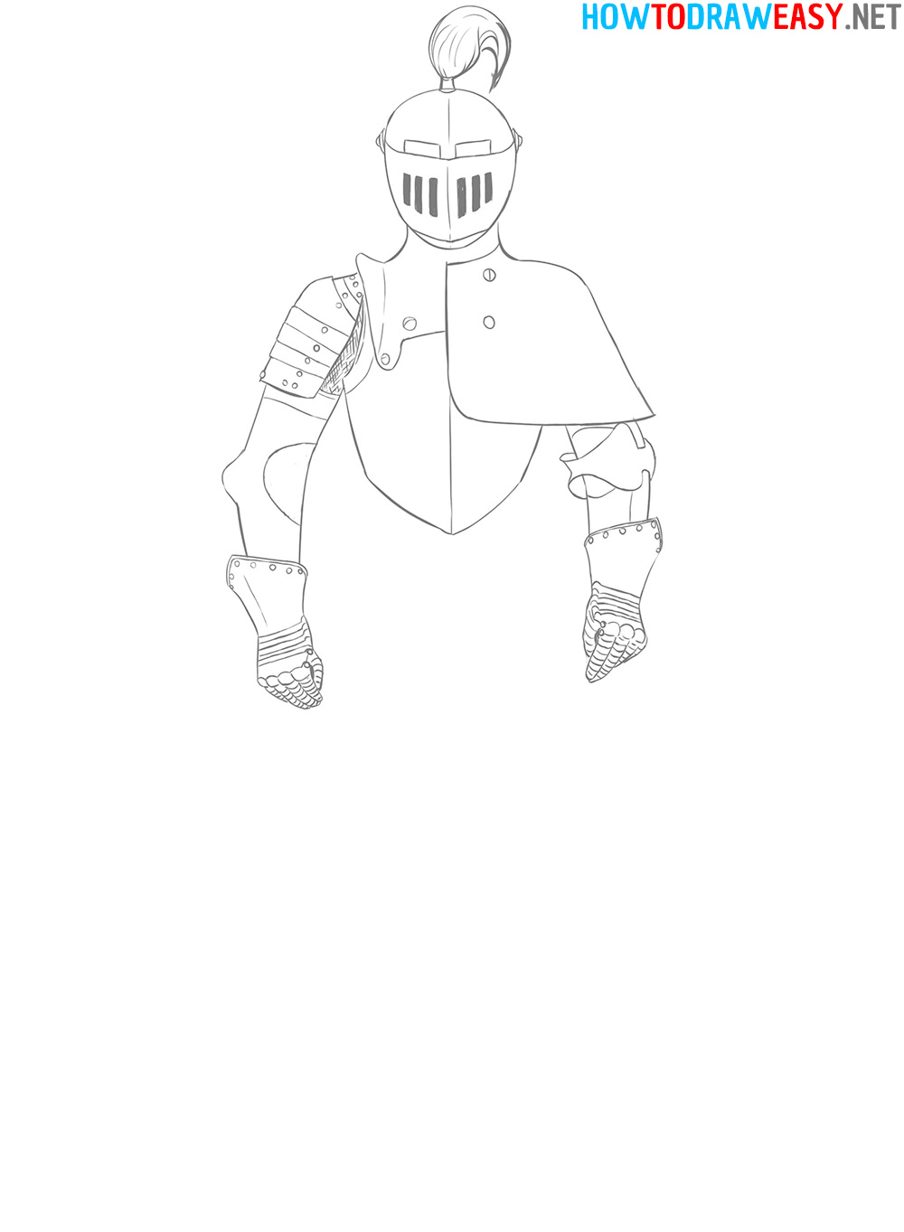 Knight Armor Drawing