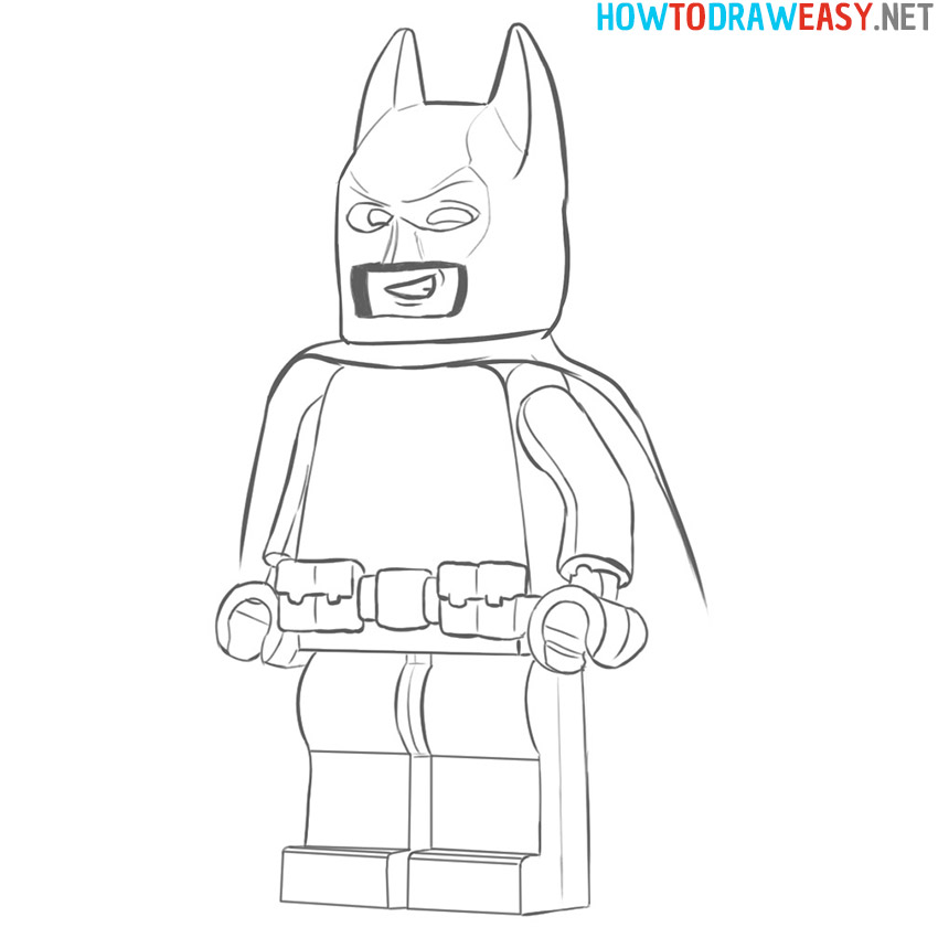 Lego Batman Draw Easy