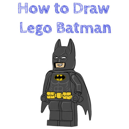 Lego Batman How to Draw
