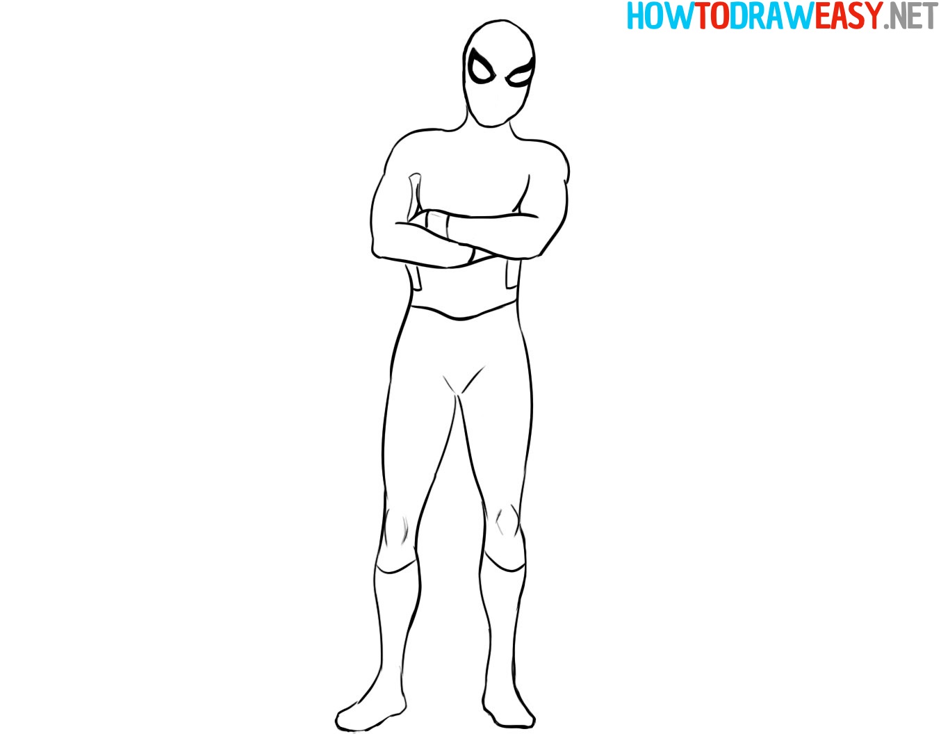 Spider Man Coloring Drawing Tutorial