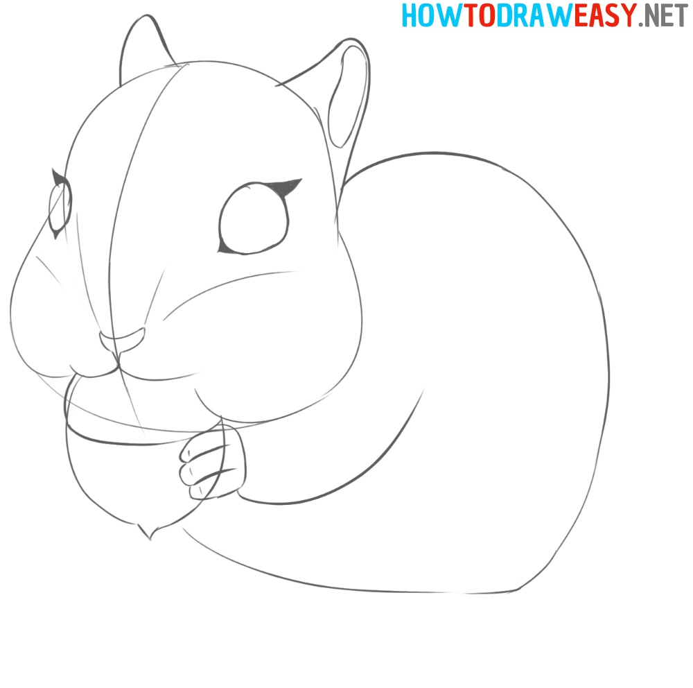 Step by Step How to Draw a Squirrel