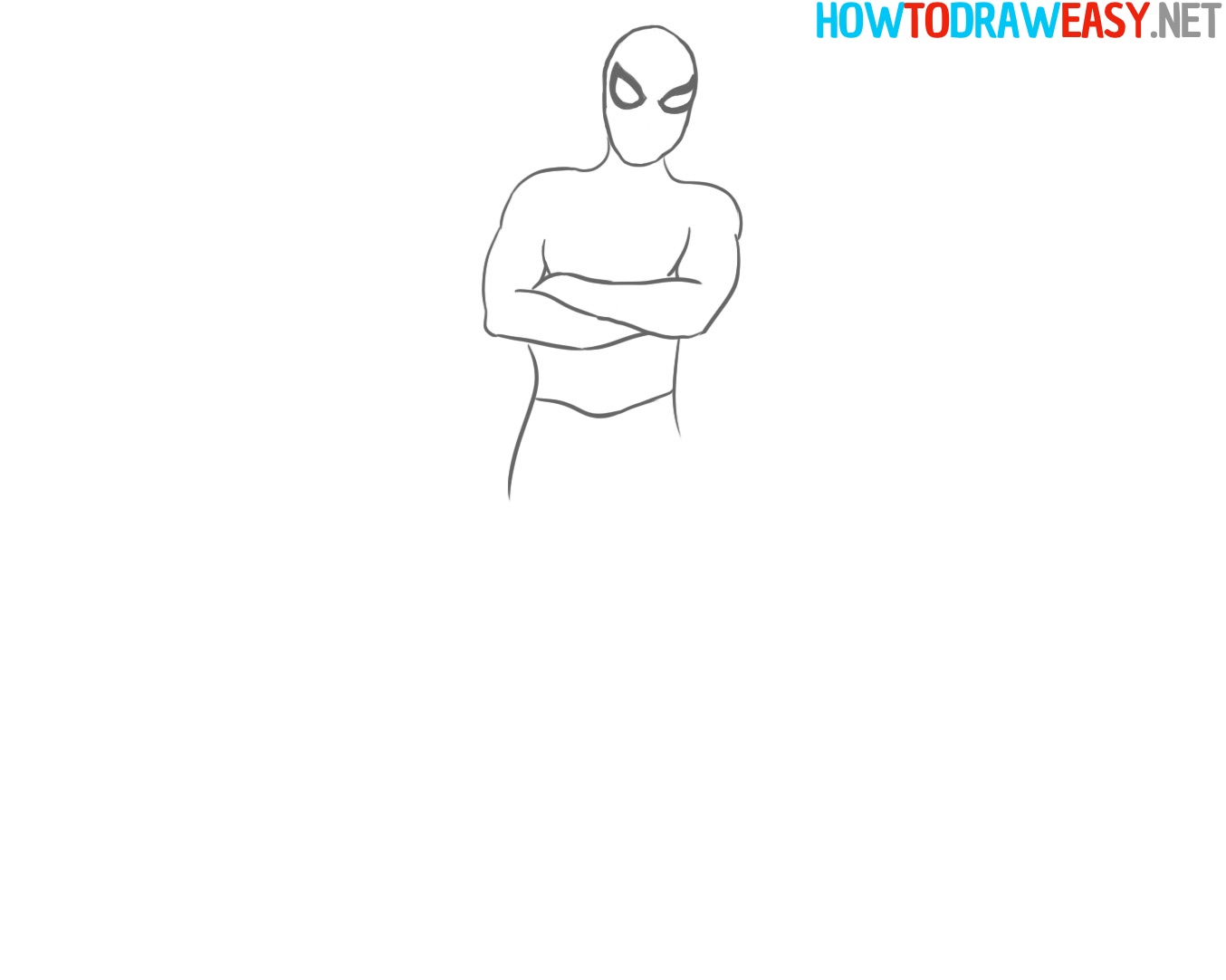 Superhero Easy Drawing Tutorial