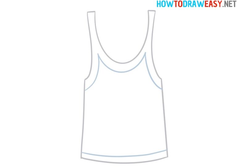 How to Draw a Tank Top How to Draw Easy