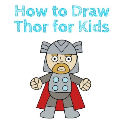 Thor for Kids Drawing Tutorials