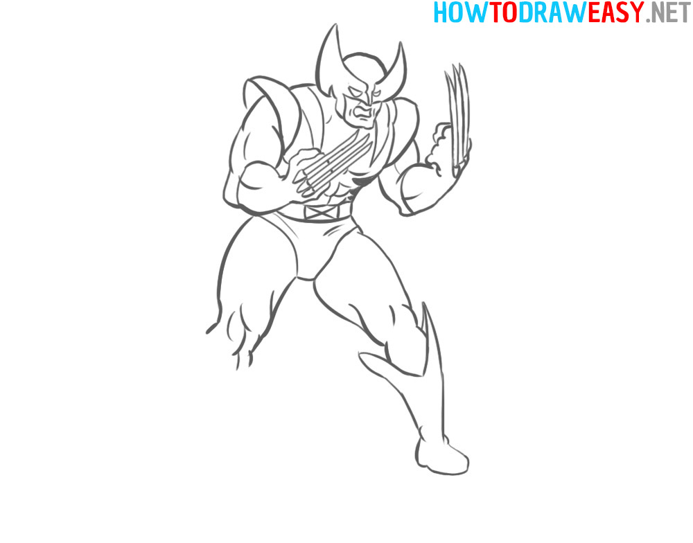 Wolverine Drawing for beginners