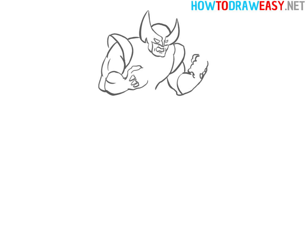 Wolverine Easy How to Sketch