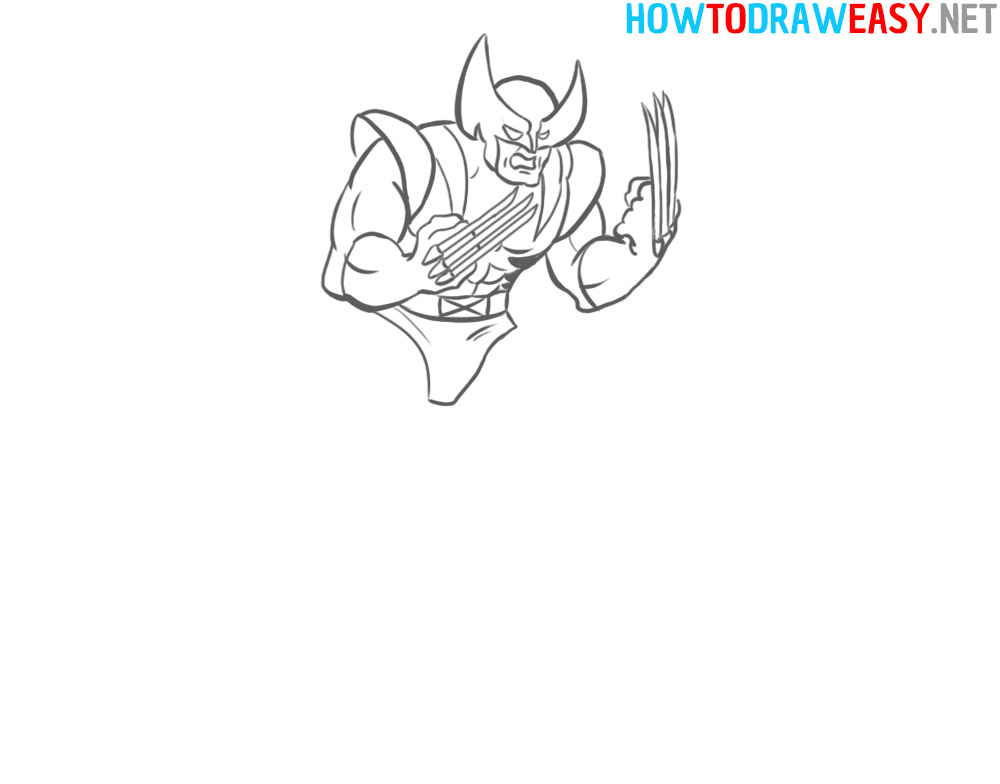 Wolverine Suit Drawing Tutorial