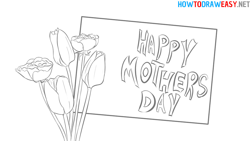 happy mothers day drawing